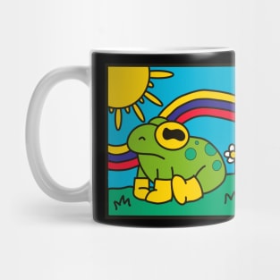 Cute frog in rain boots Mug